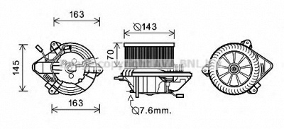 AVA QUALITY COOLING cn8508 -  Электродвигатель, вентиляция салона